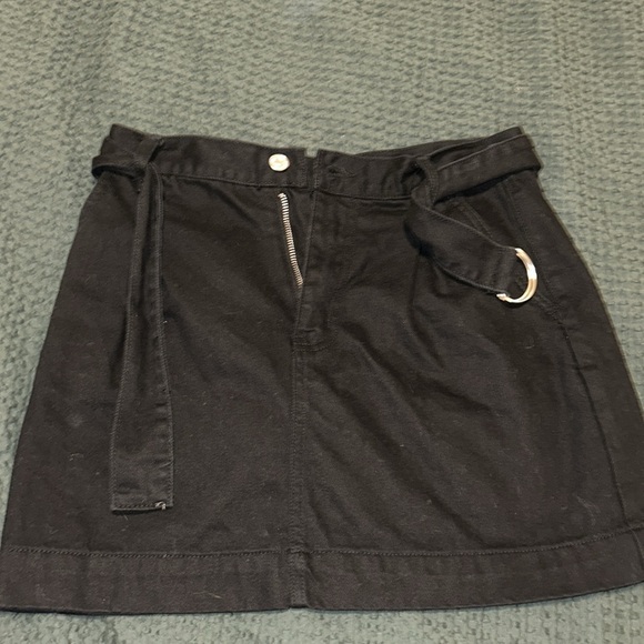 Forever 21 Black Denim Mini Skirt - Picture 2 of 5